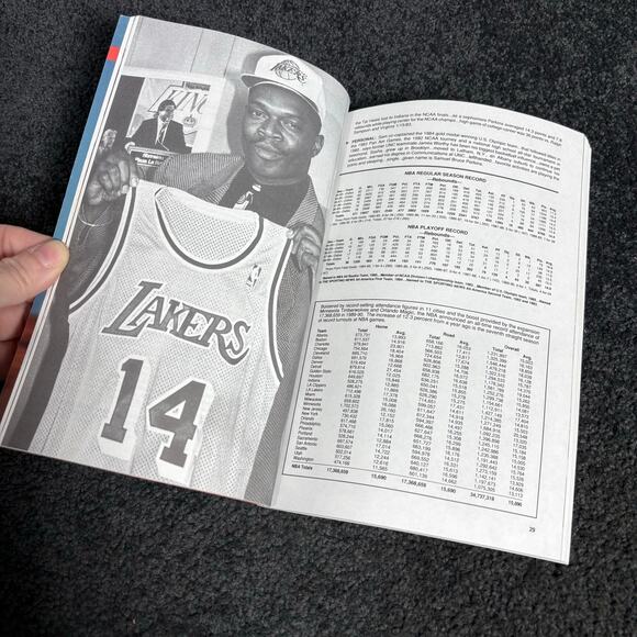 Los Angeles Lakers Vintage Media Guide 1990-1991 - Basketball Ephemera - Magic - Picture 5 of 7